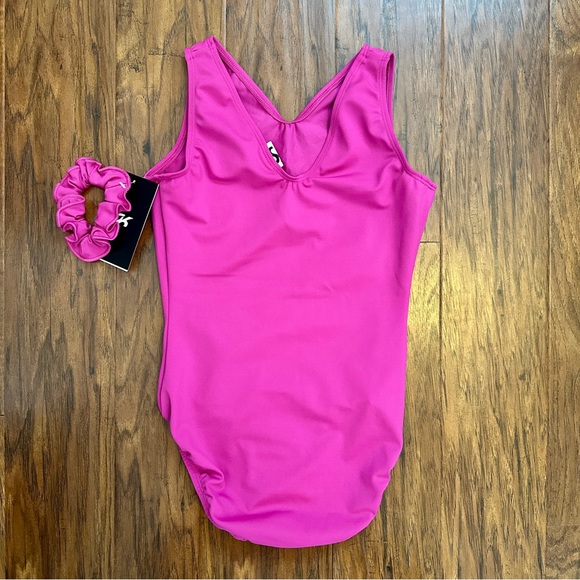 Pink GK Leotard with Sequined Design - Picture 2 of 4